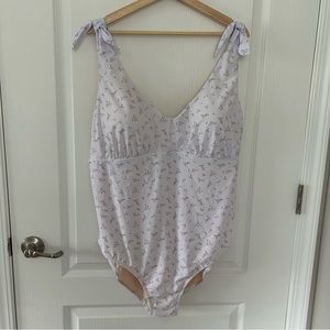 Social Angel 3X Swimsuit Floral Feminine Adjustable Fully Lined NWT
